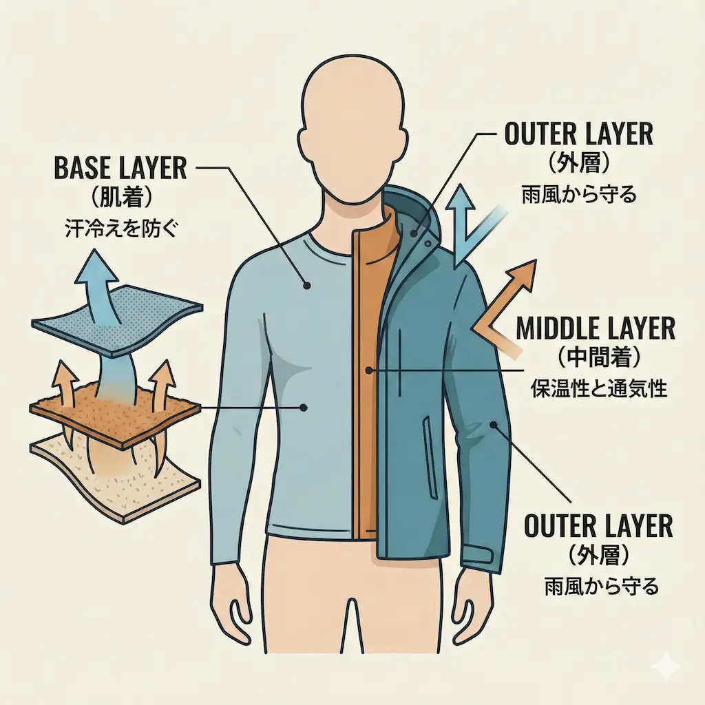 レイヤリングシステムの構造図