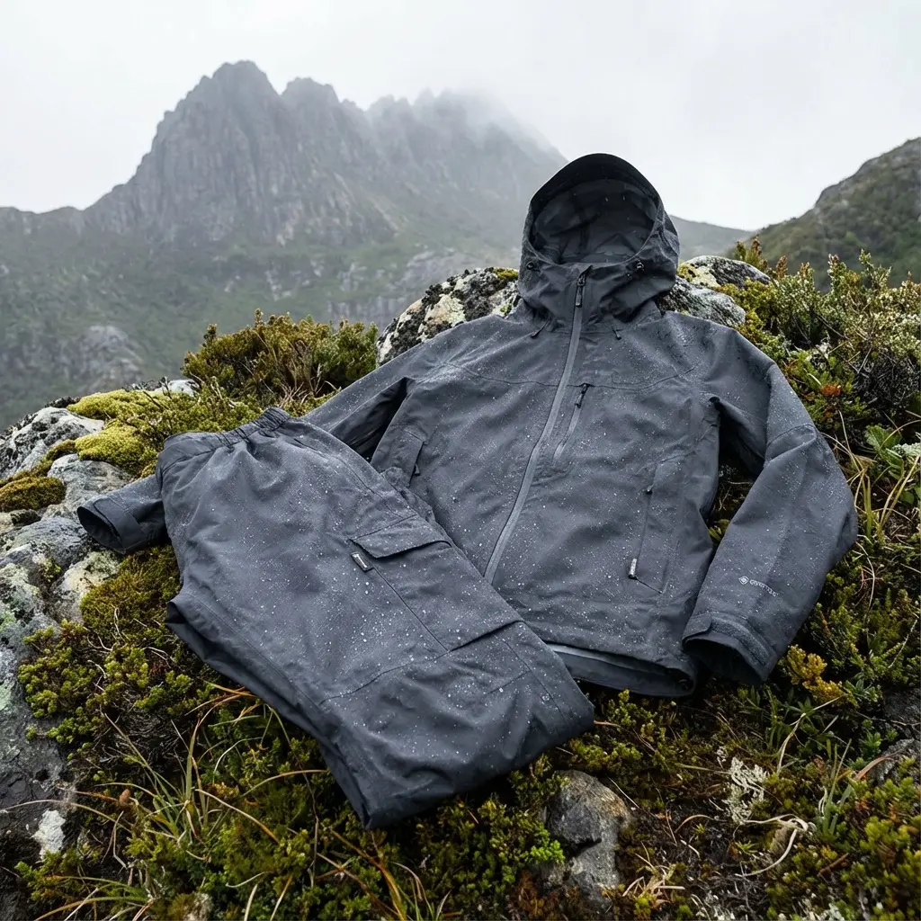 レインウェアの着用シーン