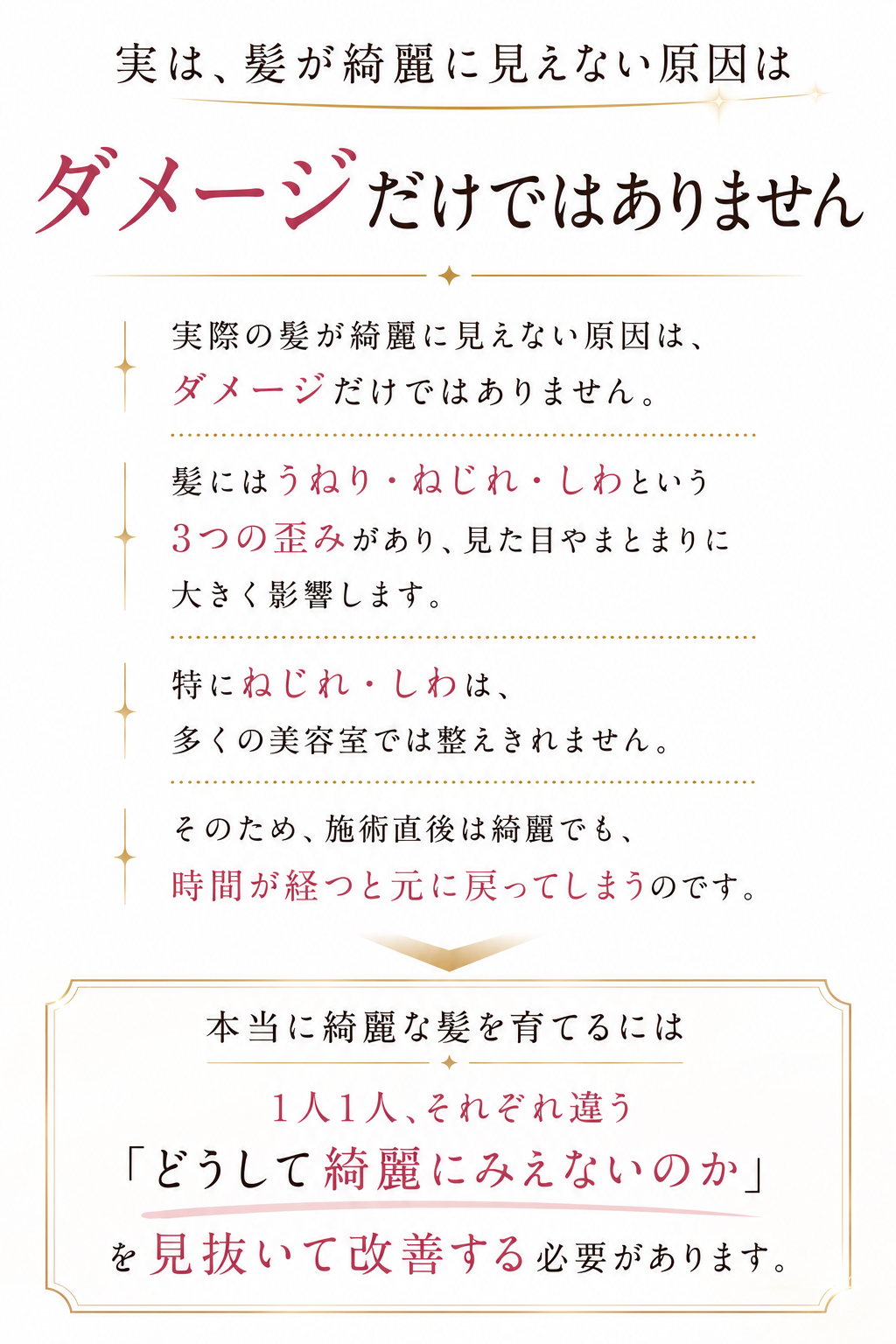 何をしても また戻ってしまう。