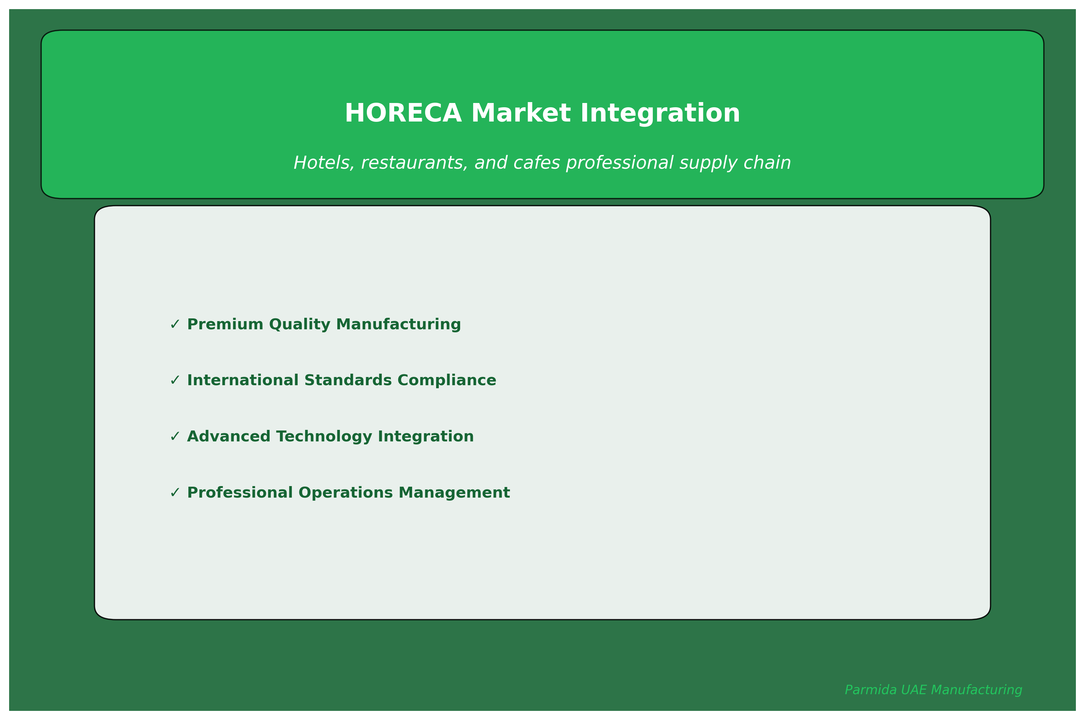 HORECA Coffee Environment