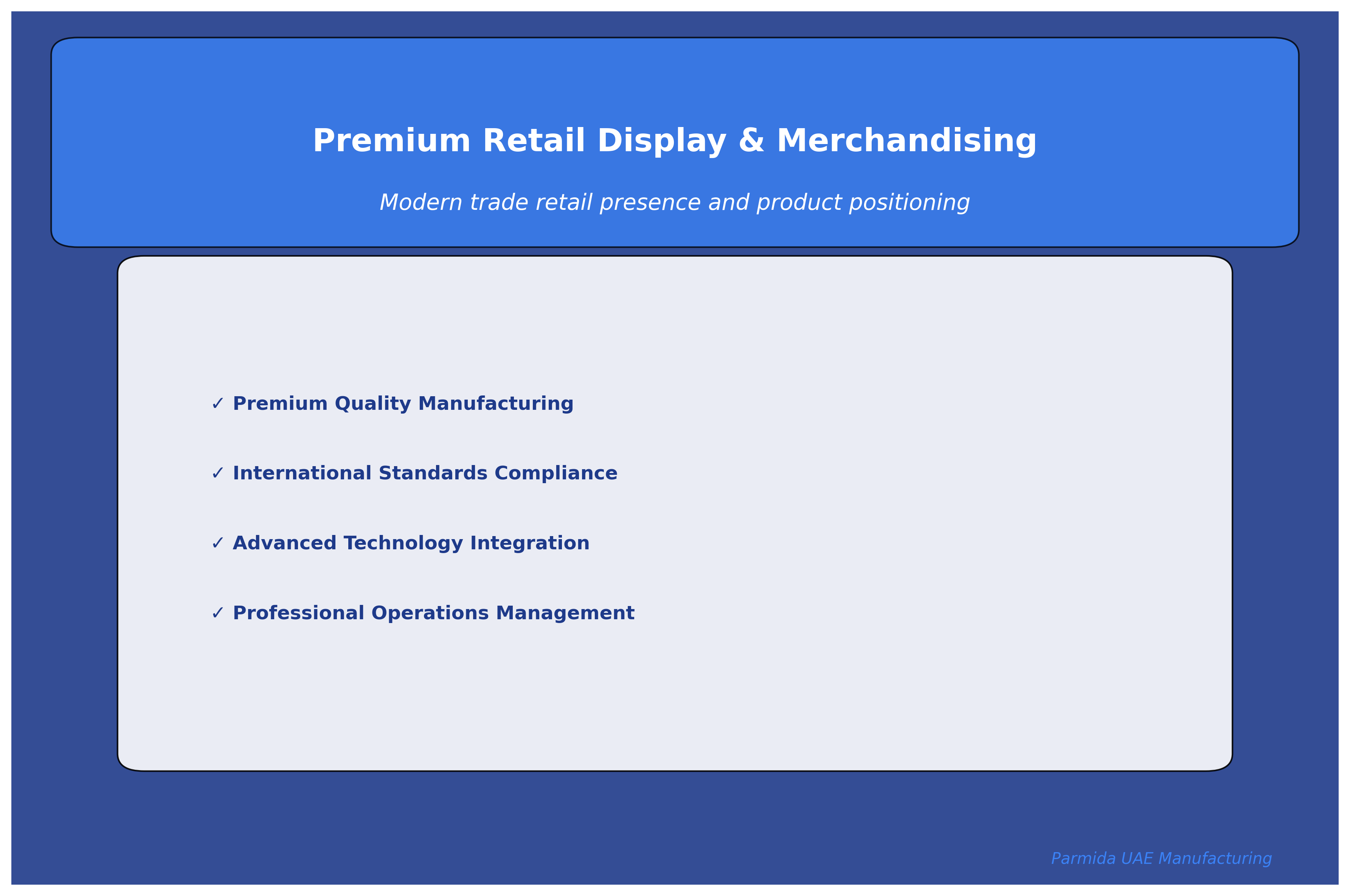 Premium chocolate retail display