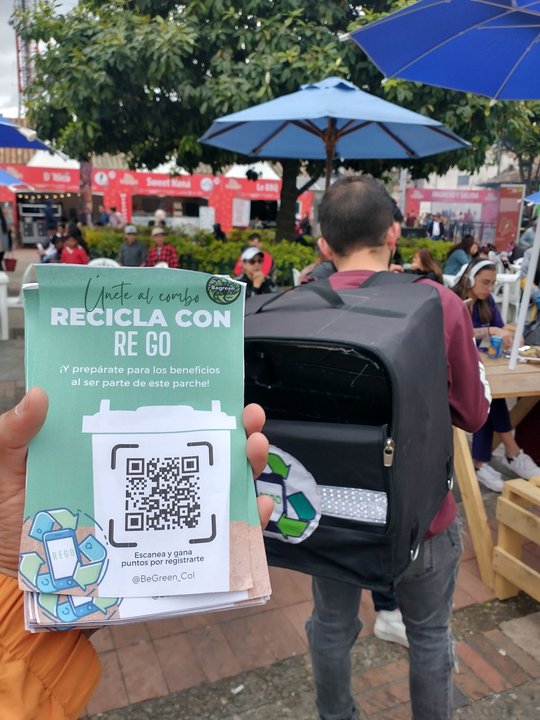 Evidencia plataforma RE-GO Be Green