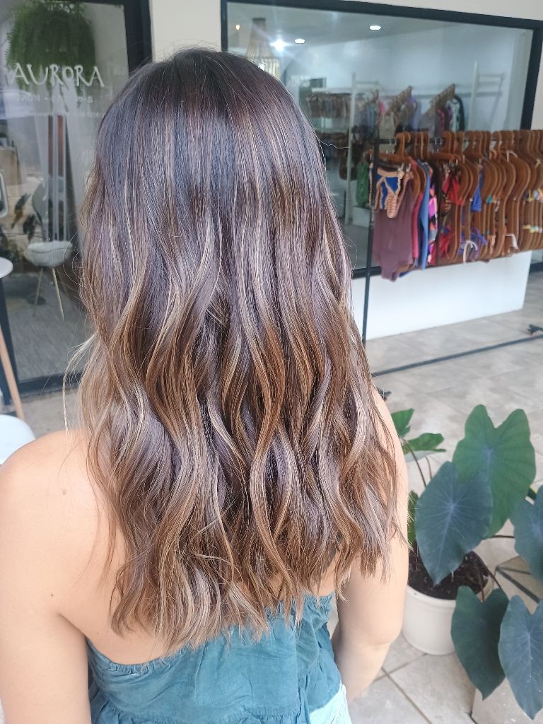 Professional Balayage Hair Color at Aurora Spa