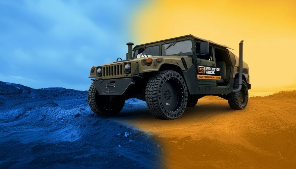 Evolution Wheel Airless UTV Tires - Military Grade