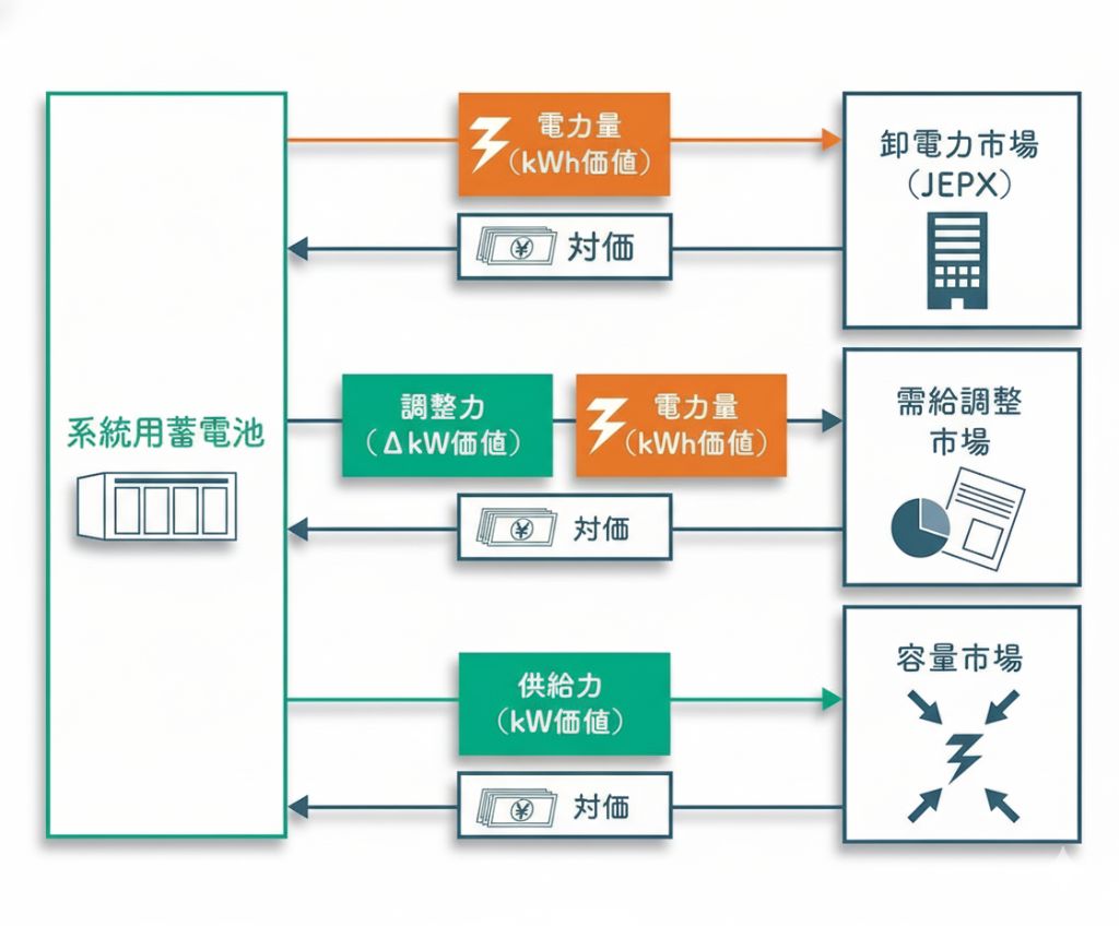 系統用蓄電池のビジネスモデル