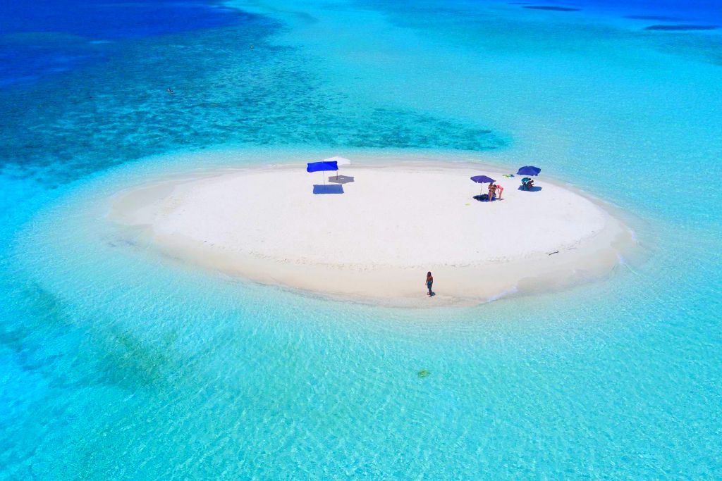 Pristine sandbank paradise