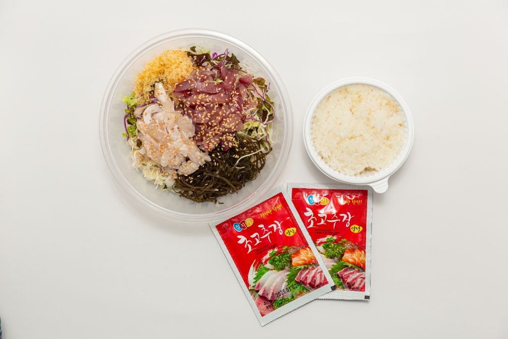 깻잎막회 비빔밥