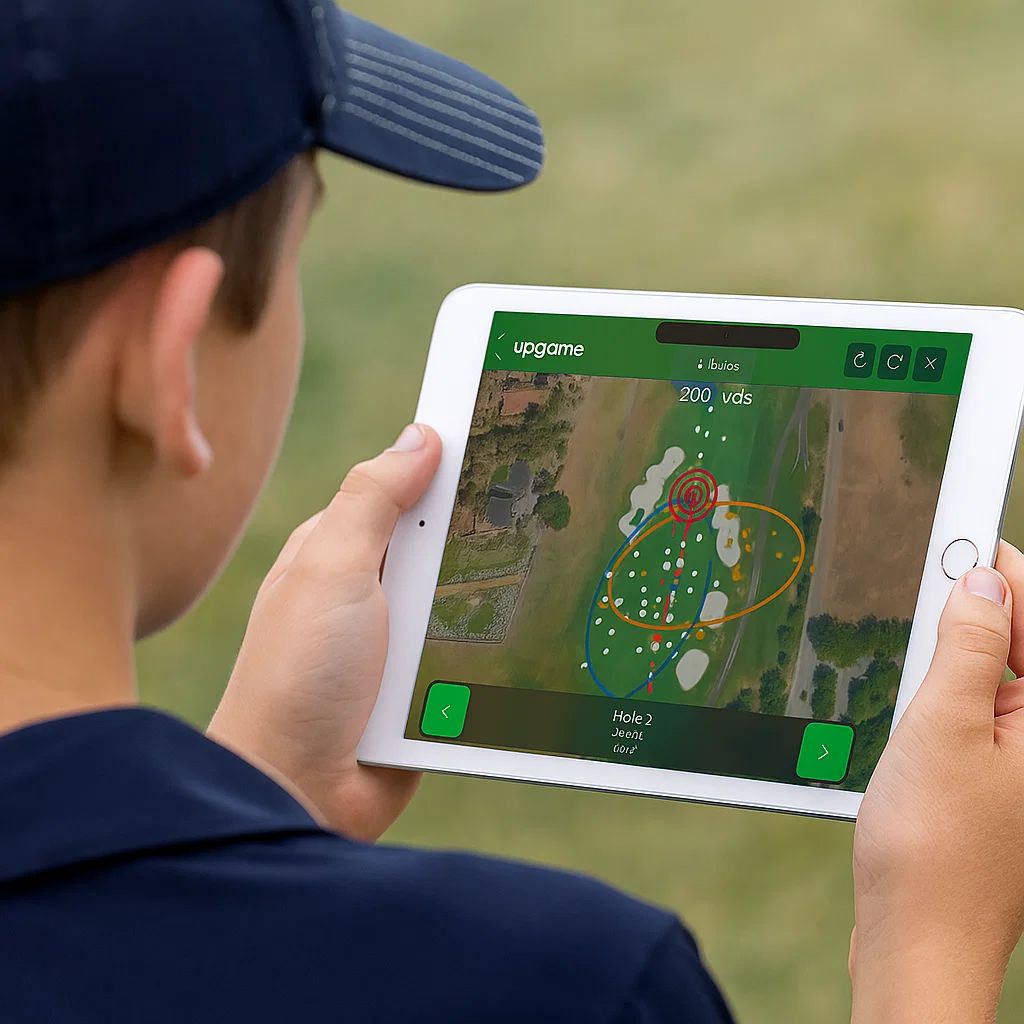 Upgame shot dispersion planning on tablet