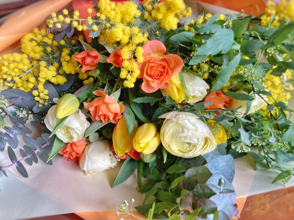 美しい花束制作