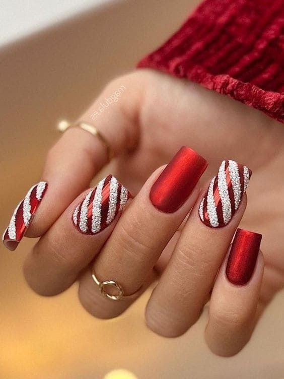 Festive Candy Cane Glam
