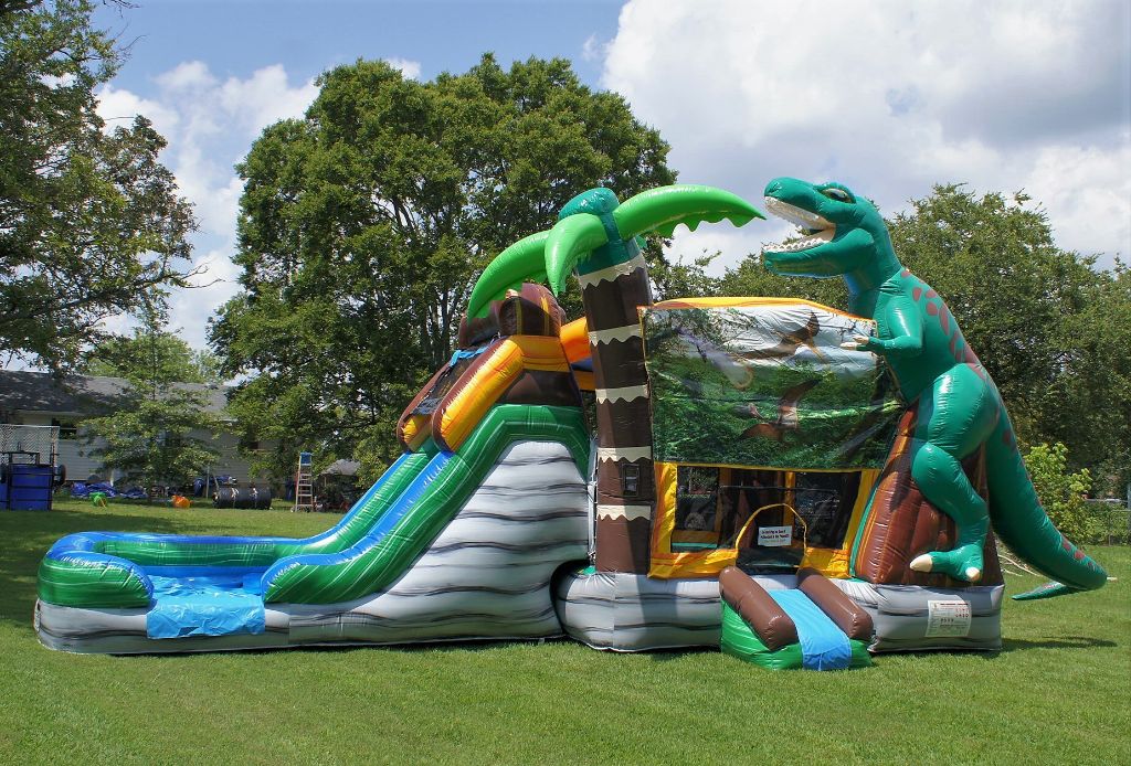 Dual Dinosaur Inflatable Combo Structure