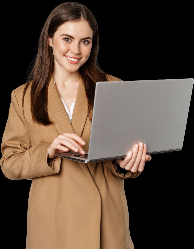 Professional woman with laptop