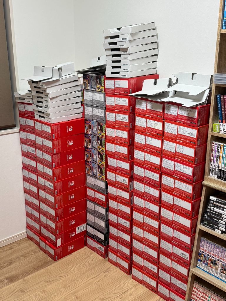 大量のSwitch在庫