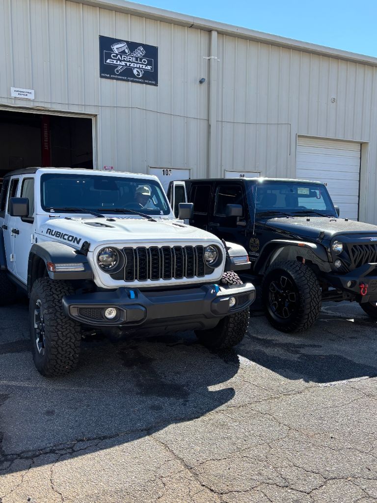 Jeep Wranglers at Shop Exterior