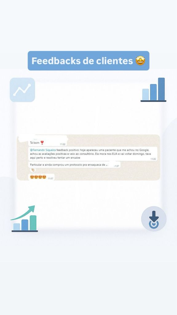 Feedback sobre paciente encontrado no Google