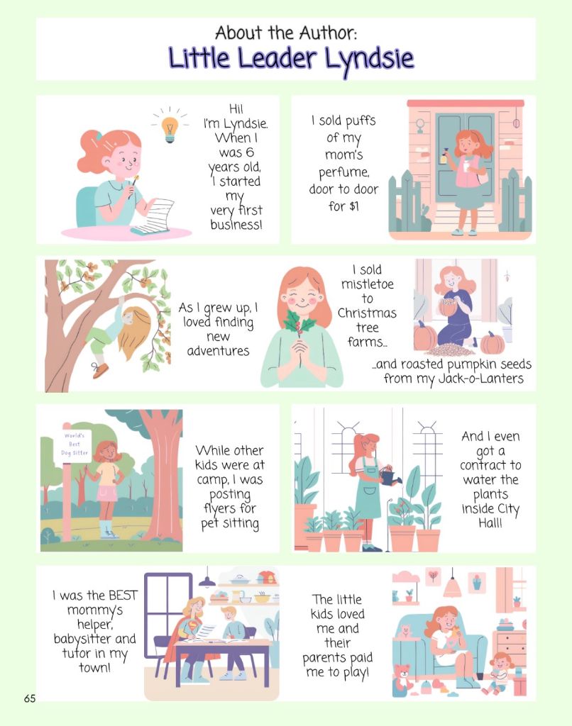 Young Lyndsie selling perfume door-to-door