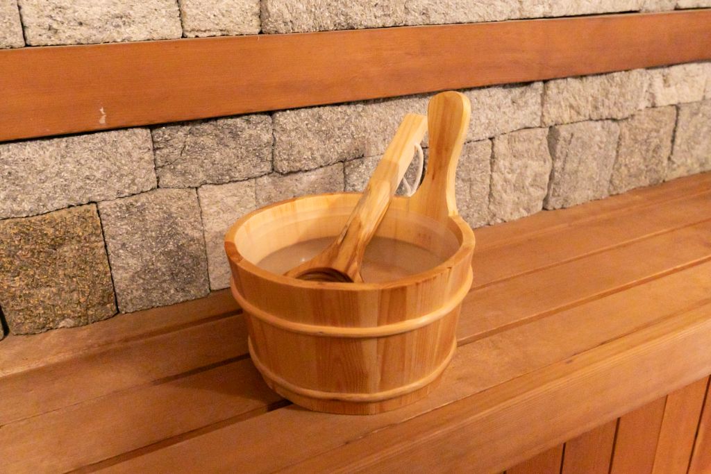 Villa Azumino ロウリュ用桶と柄杓