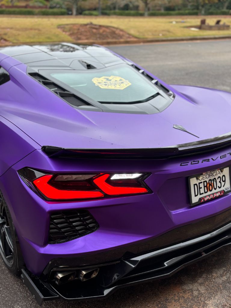 Purple Corvette C8 Custom Wrap