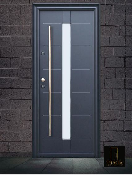 Ușă Metalică Tracia - Sticlă Centrală