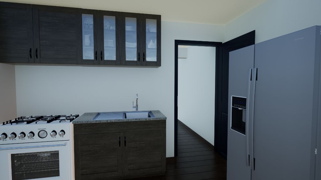 3D Render - Interior Hallway