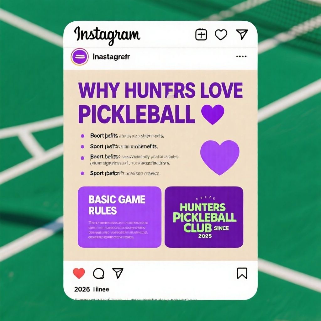 Why Hunters Love Pickleball - Instagram Post