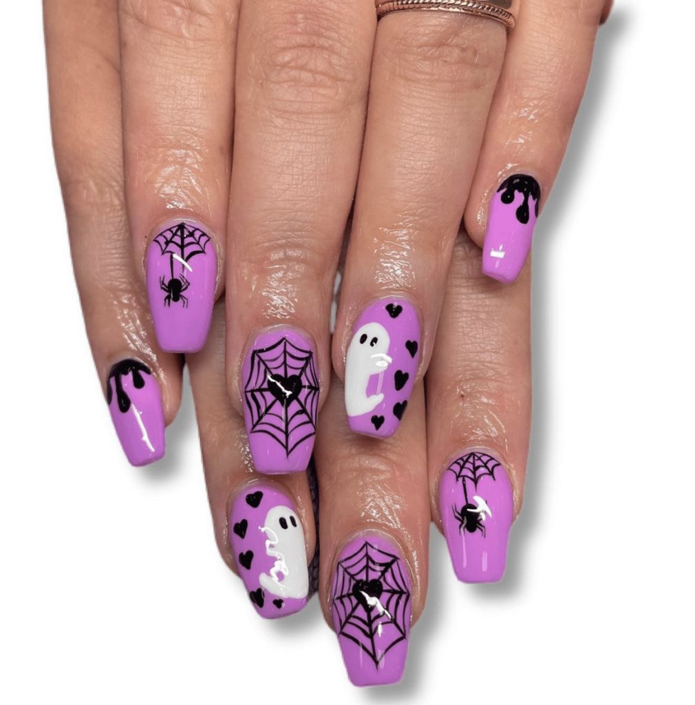 Lavender Spiderweb Elegance