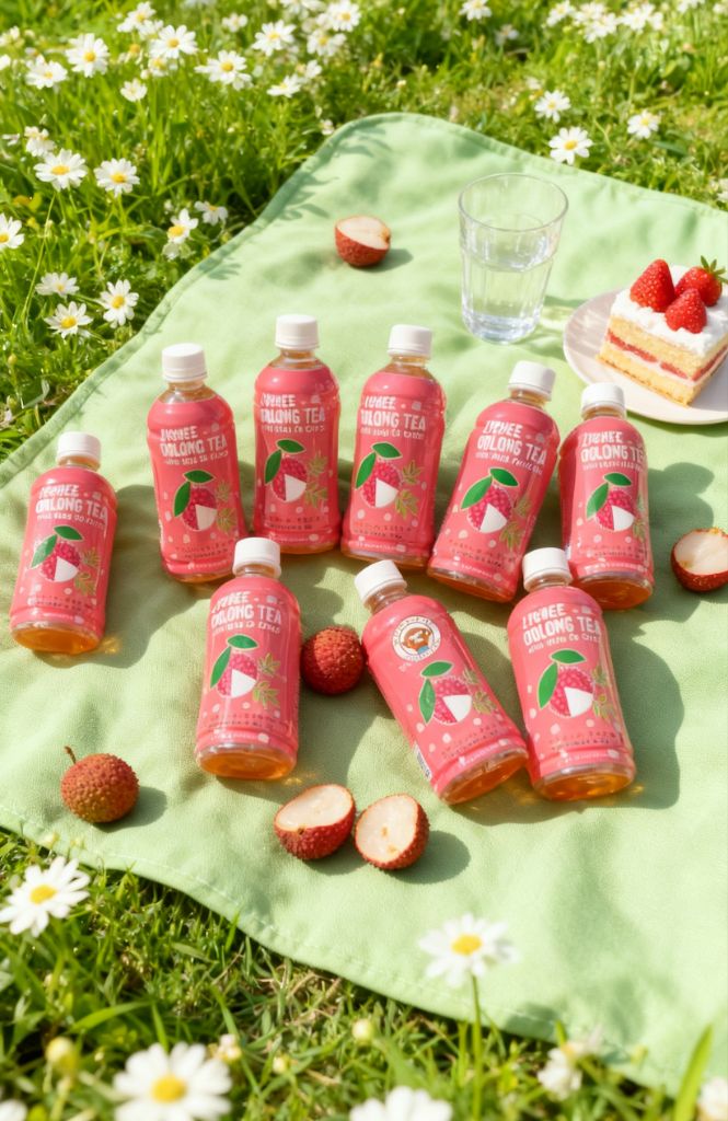Perfect Picnic Setup - Lychee Tea and Fresh Fruits