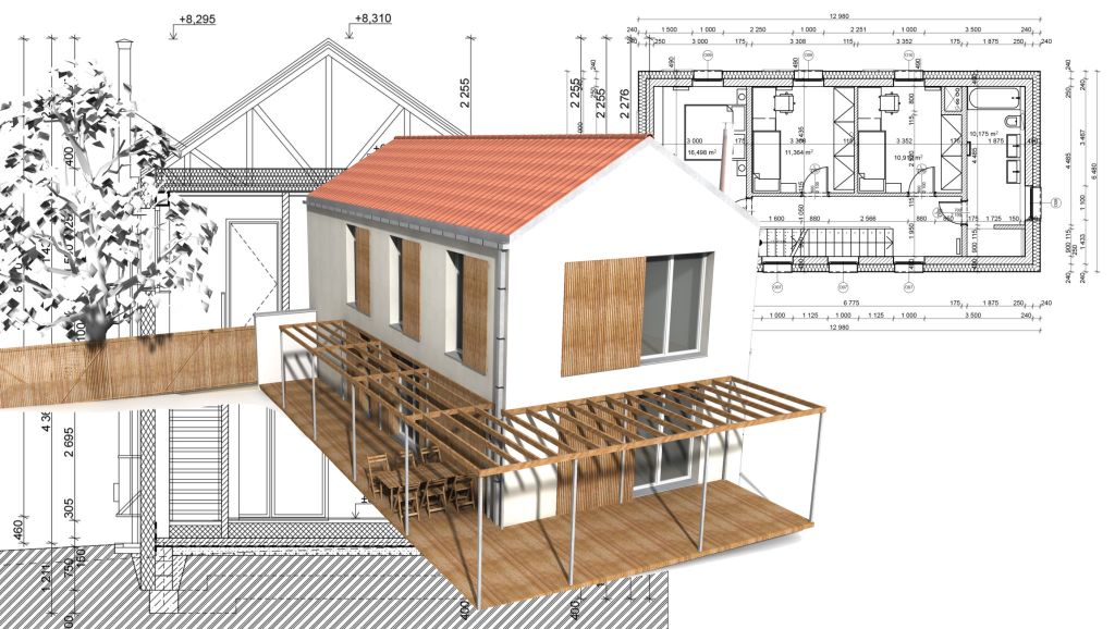 Intérieur moderne d'une extension de maison
