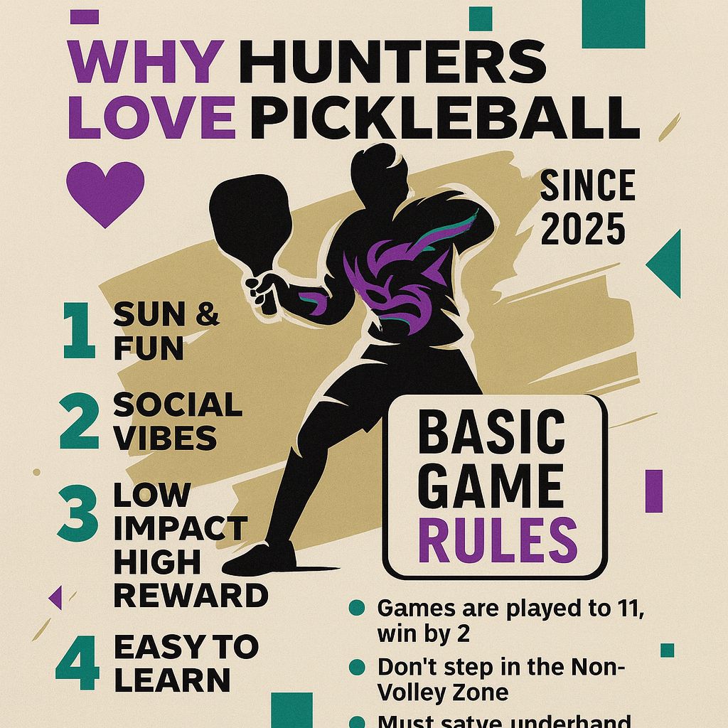 Why Hunters Love Pickleball - Benefits