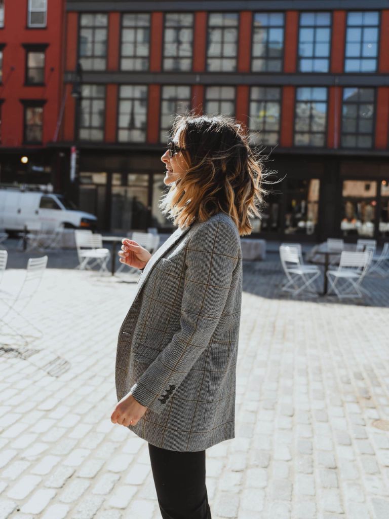 Checked Blazer Leggings