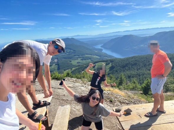 山頂からの景色