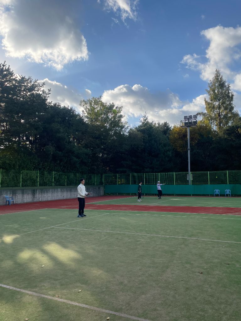 테니스 코트 전경