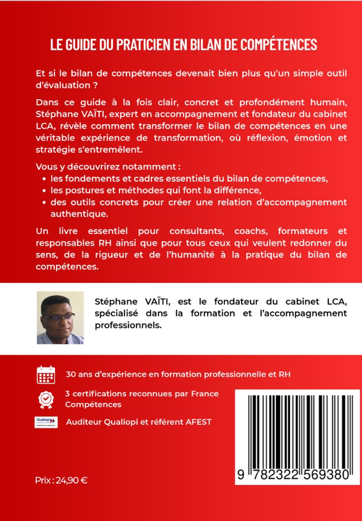4ème de couverture - Le Guide du Praticien en Bilan de Compétences
