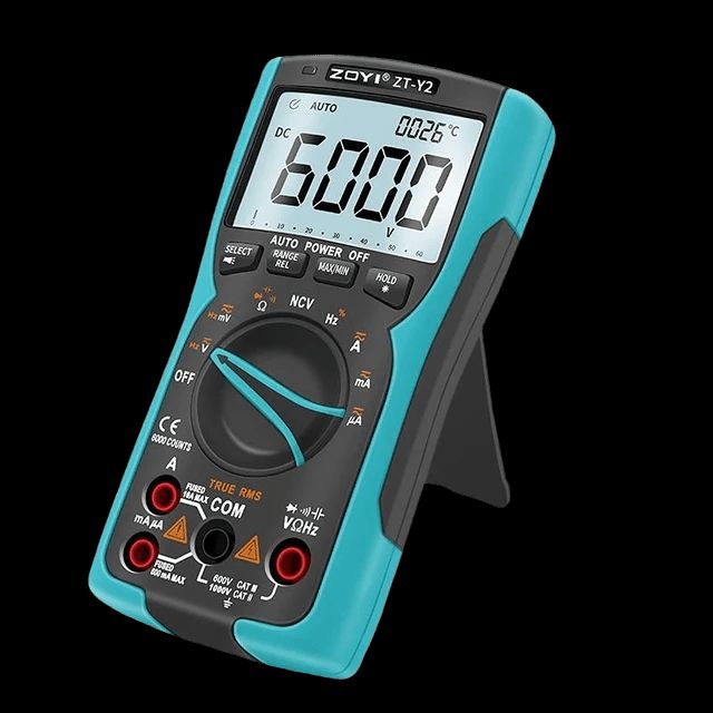 ZOYI ZT-Y2 best value automotive multimeter with triple backlit display 9999 count True RMS for car electrical testing and diagnostics