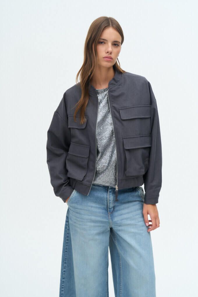 Bomber Jacket Gris