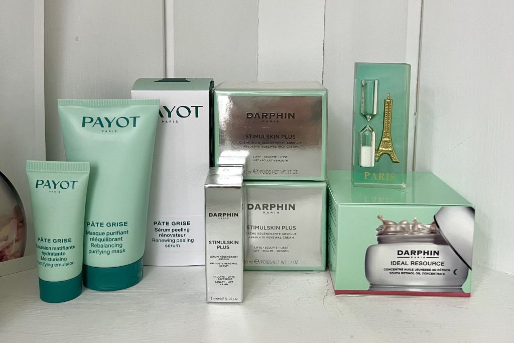 Darphin ja Payot ihonhoitotuotteet
