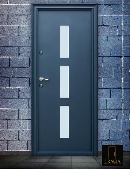 Ușă Metalică Tracia - Triple Vision Minimalist