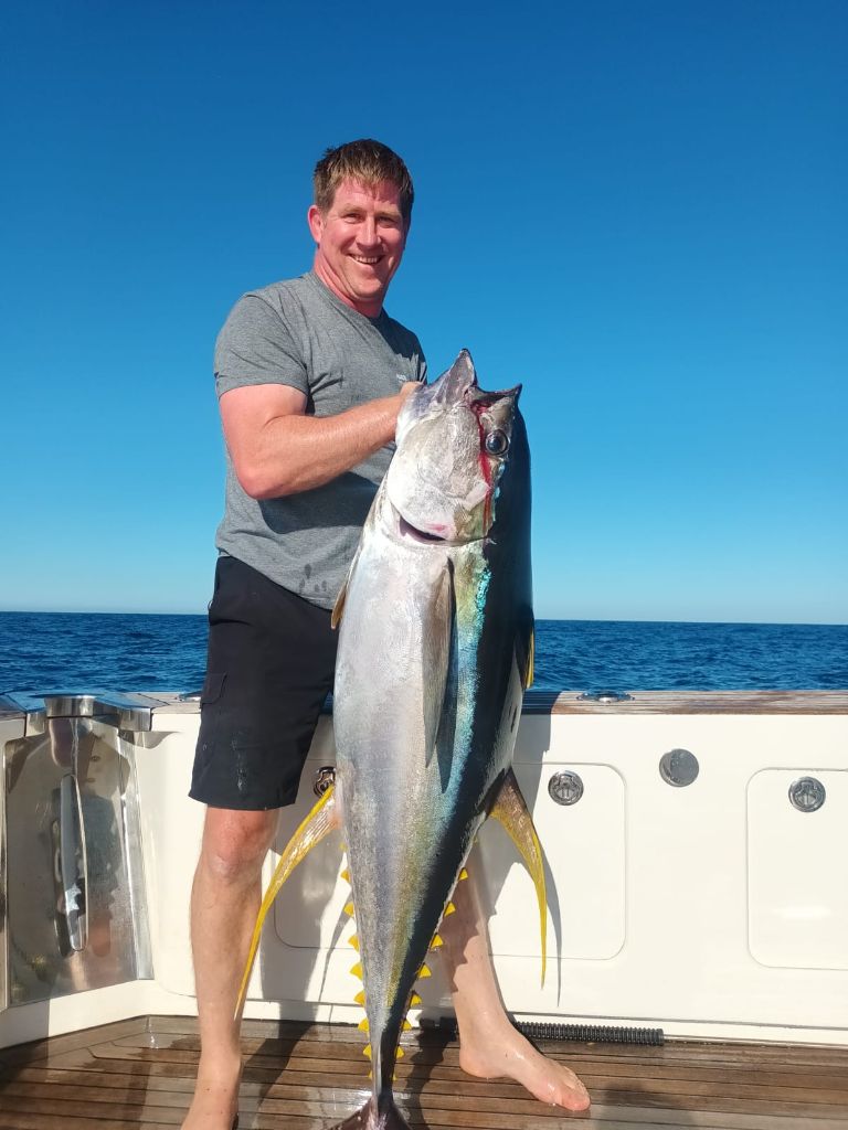 Sam with massive yellowfin tuna