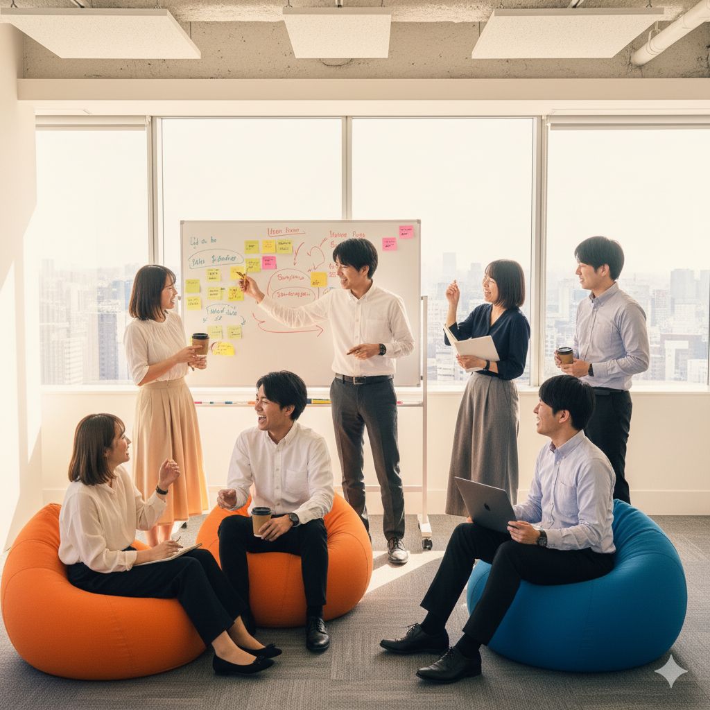 スノア研修風景 - チーム学習とディスカッション