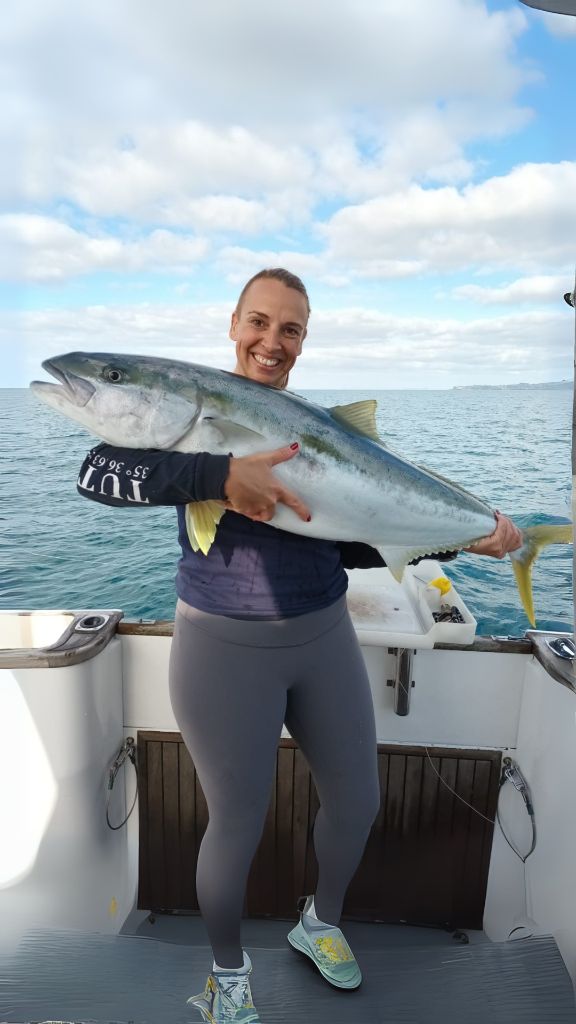 Charter guest with impressive kingfish catch