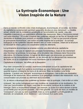 Syntropie Économique - Page 1