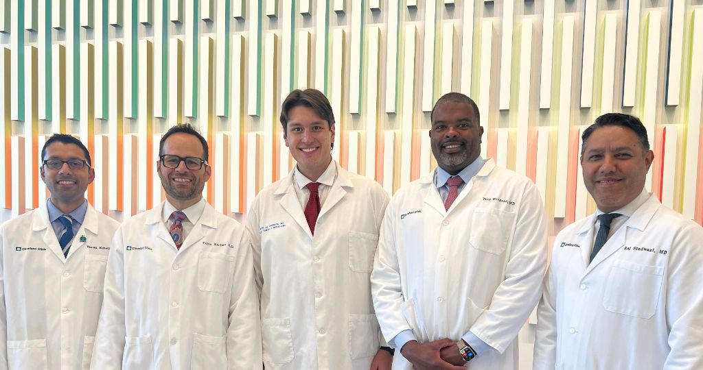 Dr. Erion com equipe da Cleveland Clinic