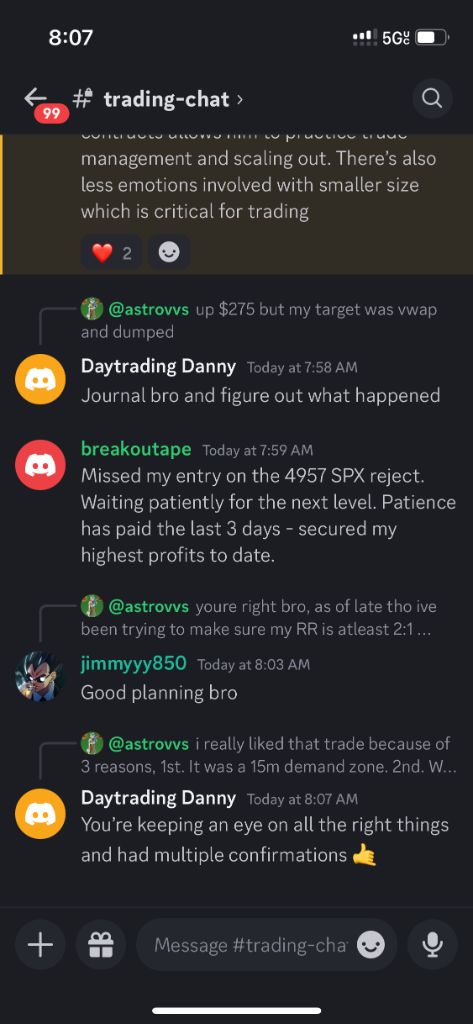 Student Trading Results