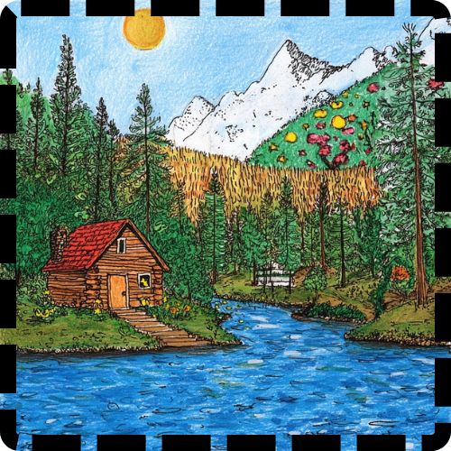 Hand-drawn sketch style