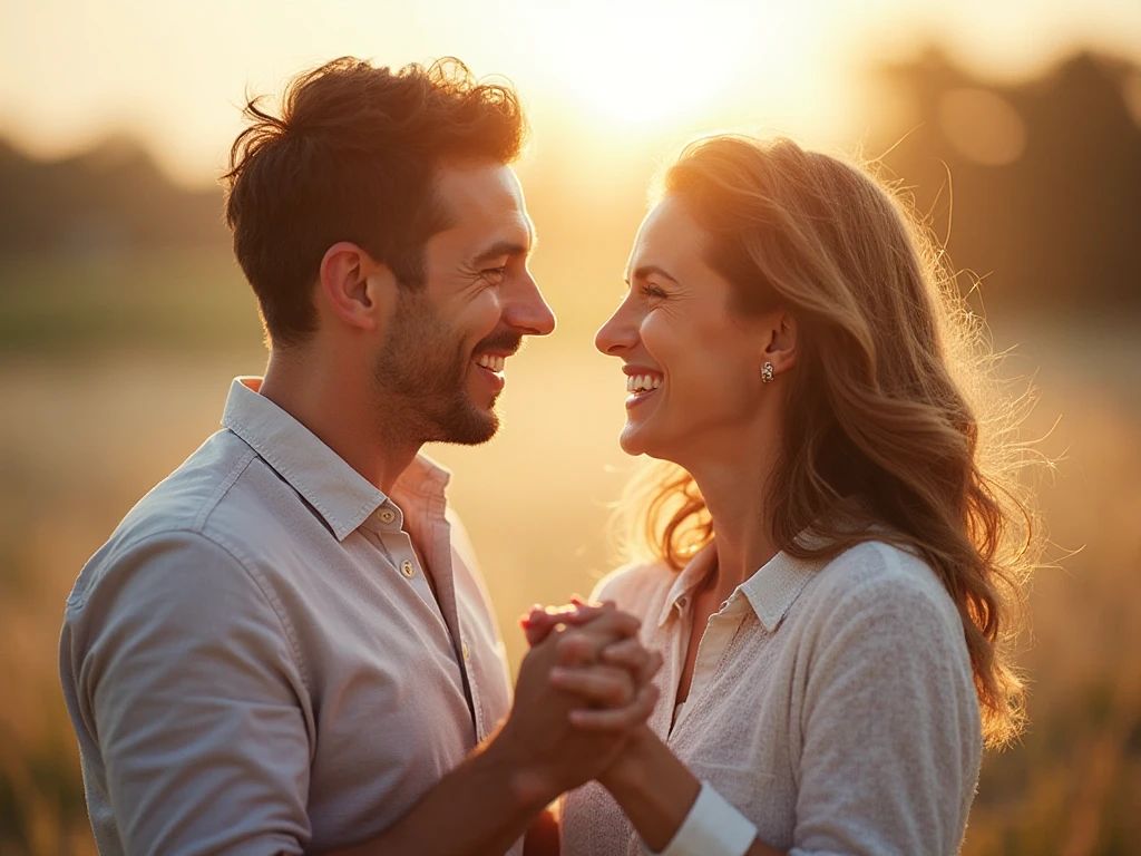 Cuplu fericit și conectat