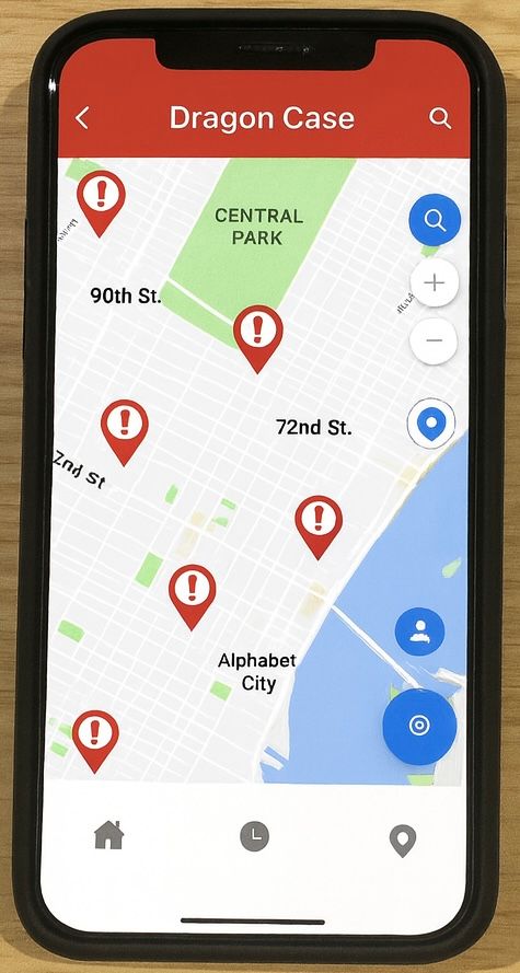Dragon Case Interactive Safety Map