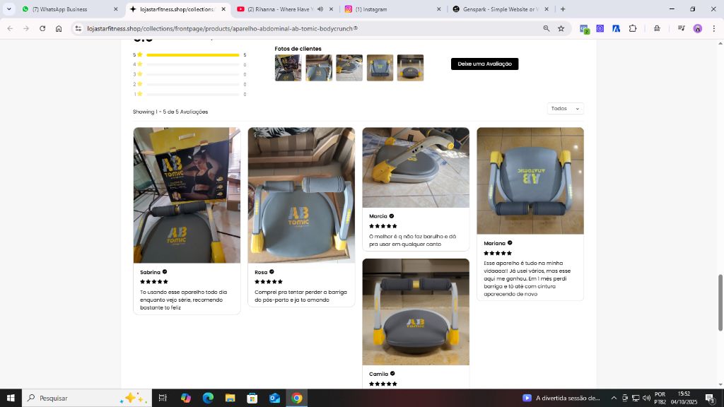 Cliente usando AB TOMIC