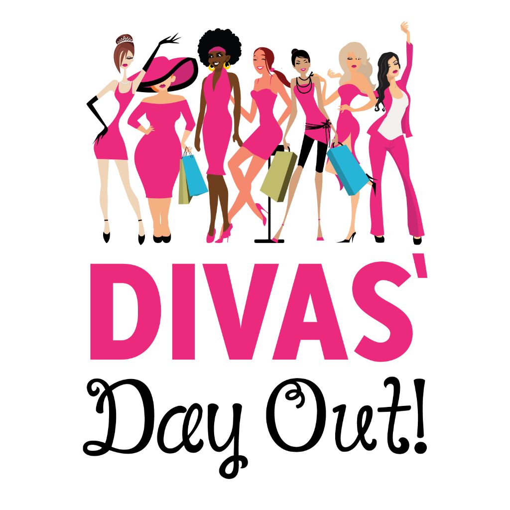 Diva's Day Out logo with illustrated women