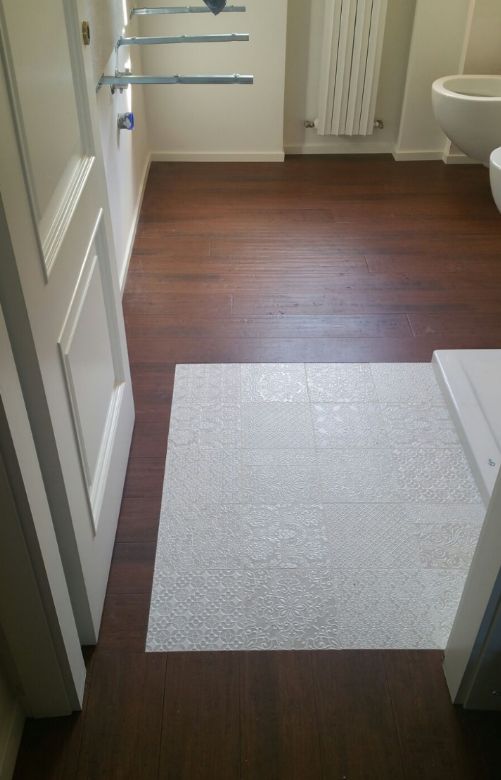 Parquet bagno wenge scuro Ancona