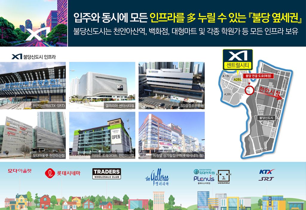 아산 불당신도시 천안아산역 갤러리아 순천향대병원 인프라 편의시설